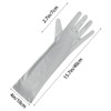 Lystaii Long Opera Party 20s Satin Gloves Stretchy Elbow Length