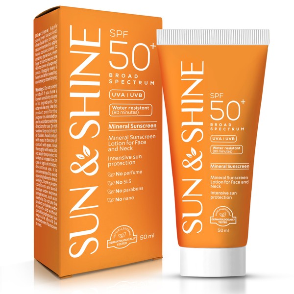 SUN&SHINE Sun&Shine 100% mineral sunscreen zinc oxide for Sensitive Skin:
