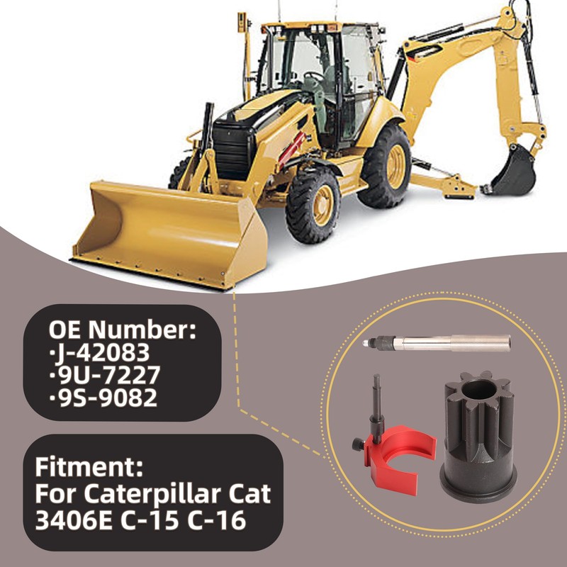 J-42083 Automatic Timing Pin+9U-7227 Injector Height Adjustment Tool+9S-9082 Engine Barring
