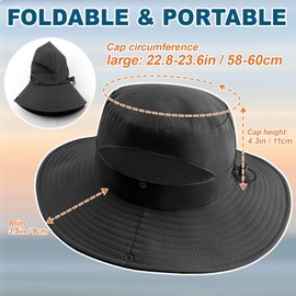 Summer Sun Hats for Women Men Waterproof Foldable Bucket Hat Mesh Wide Brim Beach Hats Outdoor Fishing Hiking Fishing UPF 50+