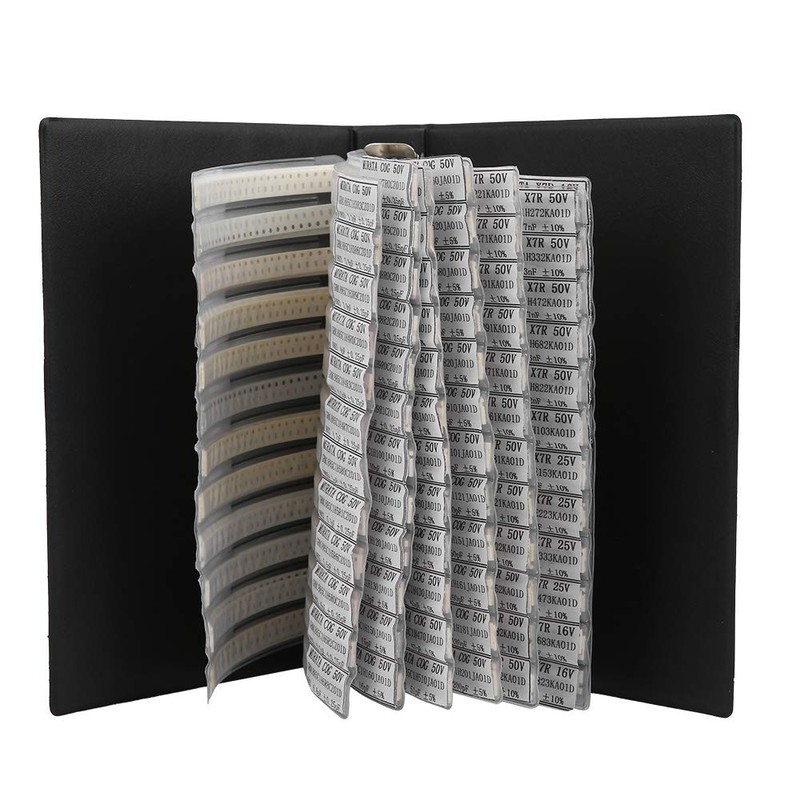 Fafeicy Sample Book Capacitor, 0603 Series, 90 Values, Capacitor Combo