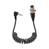 GELRHONR Right Angle 3-Pin Mini XLR to 3.5 mm Coiled