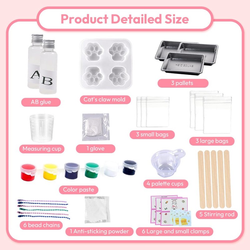 Squishy Maker, Squishy Craft Set, Cat Paw Soap Make Yourself