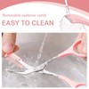 XENQITO Pack of 3 Eyebrow Scissors, Eyebrow Scissors with Comb,