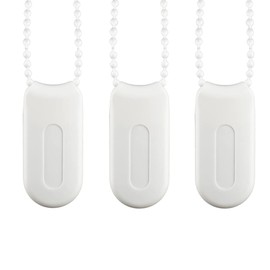 GOWEILE 3 Pack Plastic Pull String Pendants Curtain Cord Weights Window Shutter Safety Handle for Vertical Blind and Drapes(White)