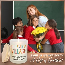 OASSIE Teacher Appreciation Gifts from Student - Long Lasting Vanilla Lavender Candle 10 oz - Teachers Day Graduation Birthday Appreciation Thank You Gifts for Women Educators