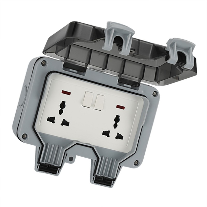 Waterproof Socket Charging Receptacle Power Outlet IP66 PC Electricity Accessory