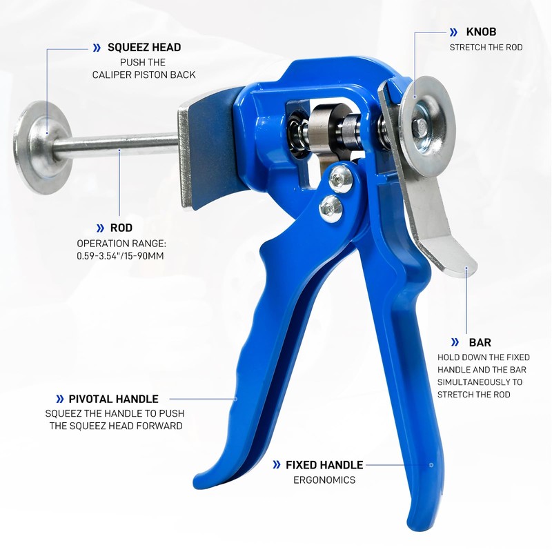 PESIKO 24300 Single Speedy Brake Pad Spreader, Brake Piston Brake