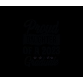 Hippowarehouse proud daughter of a 2023 graduate Printed Accessory Cushion Cover Optional Infill 41x41cm