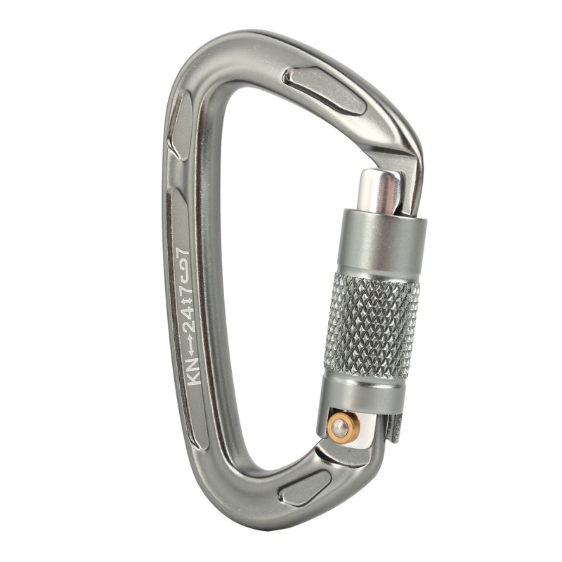 Aluminium Alloy 25KN Safety Rescue Carabiner D Buckle for Outdoor