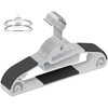 Ikurashi Hangers, Non-Slip, Set of 10, Collar, Prevents Cracking, Includes