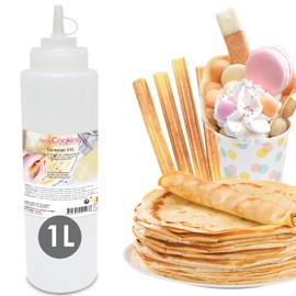 ScrapCooking 5154 - Flacone per salse al cioccolato, ketchup, senape, gelatine, ideale per pancake, arte e arte in plastica alimentare flessibile, bottiglia da cucina
