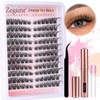 Cat Eye Lash Extensions Kit Natural Lashes Clusters Cat Eyelash