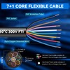 BILIPLE Vehicle Cable 8 Core 5 m Trailer Cable 8-Pin