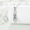 DAYLINLOVE Celtic Knot Necklace 925 Sterling Silver Irish Celtic Knot