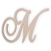 Jess and Jessica Cursive Wooden Letter M, for Front Door,
