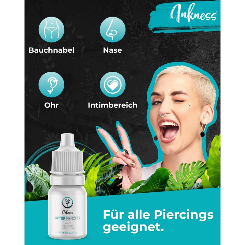 Inkness After Piercing Care Lotion 10 ml – Supports Piercing