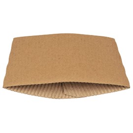 ABENA Cup Sleeves | Pack of 100 Sleeves for Takeaway Cups | Suitable for 8oz Coffee Cups Smaller Takeaway Coffee Cups | Suitable to be Used with Cardboard Cups and Hot Drink Disposable Cups