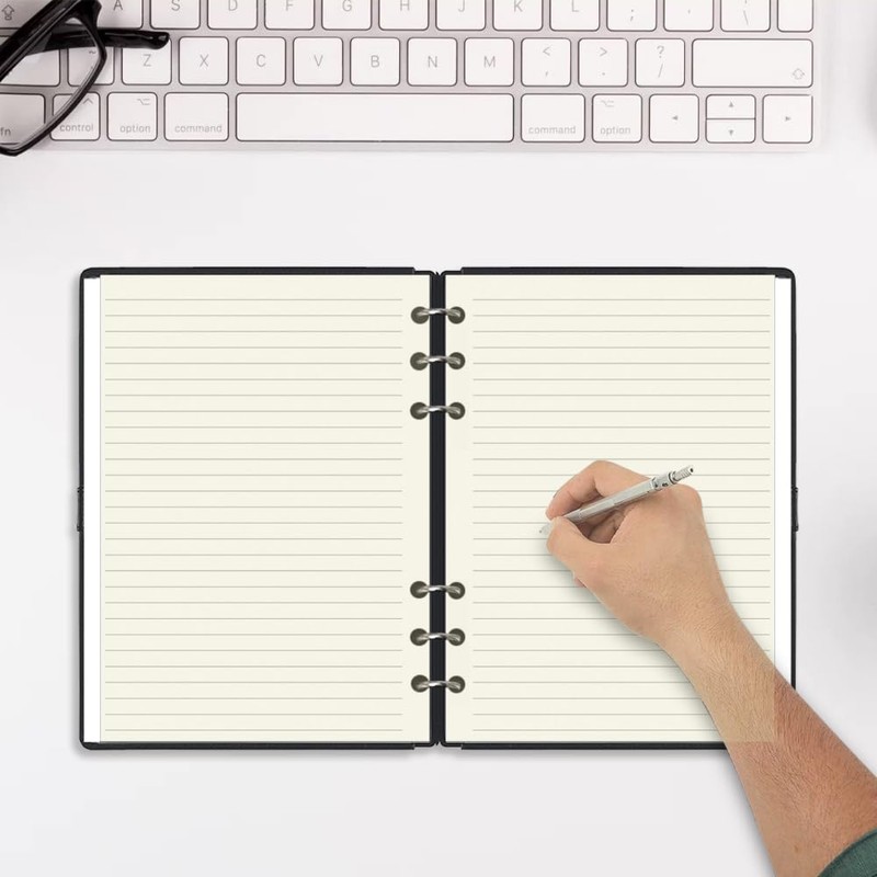 A5 Cream Lined Refills Paper, 6 Hole A5 Lined Paper