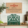 Vintage Cookbook Stand, Durable Wrought Cast Iron Recipe Book Holder