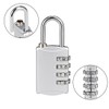 Sourcingmap 4 Digit Combination Padlock, 4mm Shackle, Zinc Alloy Lock