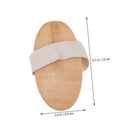 minkissy Foot Back Bath Brush Set Wood Bristles Gentle Exfoliation for Household Spa