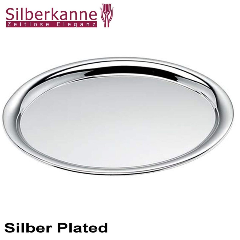 SILBERKANNE Berlin Oval Tray 22 x 30 cm Premium Silver
