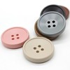 5 Pcs Resin Buttons 4 Holes Round Buttons for Coats,