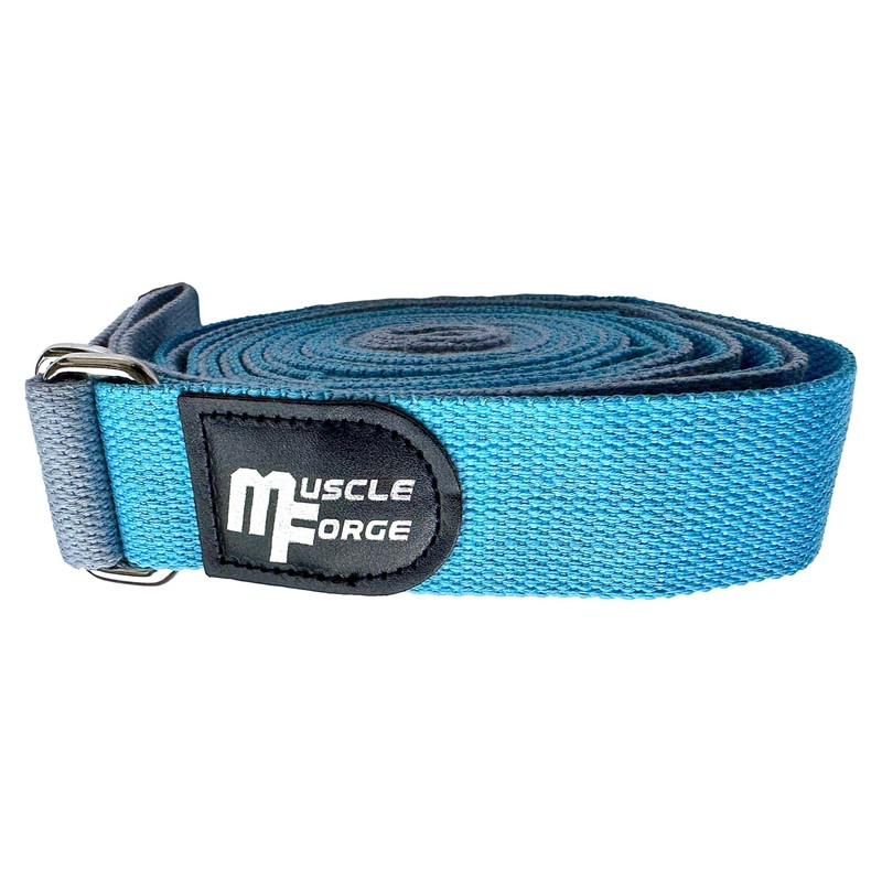 MuscleForge® Yoga Strap for Stretching, Leg Extender Yoga Strap with