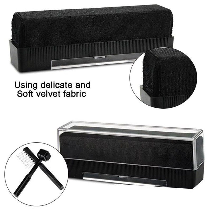 ZENWORYS Vinyl Record Cleaning Kit Anti Static Brush Dust-Remover for