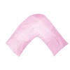 Gyulin Silky Soft Satin Soild Envelope Style V Shaped/Tri/Boomerang Pillow