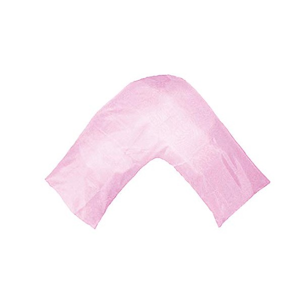 Gyulin Silky Soft Satin Soild Envelope Style V Shaped/Tri/Boomerang Pillow