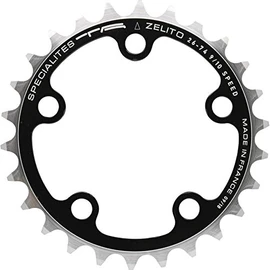 Spécialités TA Unisex's Zelito Inner Triple 74pcd 5 Arm 8/9/10 Speed Chainring, Black, 26T