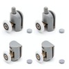 Showe rPart Single Shower Door Rollers/Wheels/Runners L001, Wheel Diameter 23mm,