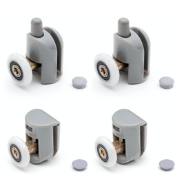 Showe rPart Single Shower Door Rollers/Wheels/Runners L001, Wheel Diameter 23mm, Wheel Thickness 6mm, Plastic, Replacement Parts, 4X