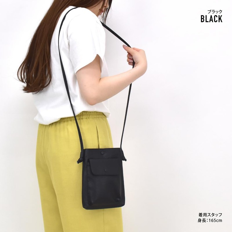 mignon act0008 Shoulder Bag, Smartphone Shoulder Bag, Cross-body Leather, Lightweight,