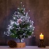 PCORES Fairy Lights Plug in, 10M 300LED Cool White Silver