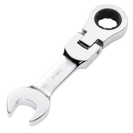 Draper 27969 HI-TORQ Metric Stubby Flexible Head Ratchet Combination Spanner, 13mm
