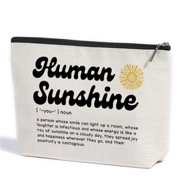 ZHAMEN Sunshine Gifts Thank You Gifts for Women Friend Boss Manager Inspirational Makeup Bag Toiletry Bag Cosmetic Bag Christian Boss Day Birthday Retirement Gifts Coworker Gifts Appreciation Gifts