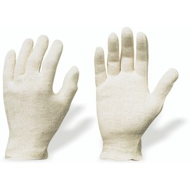 Gloves Jersey Natural White Size 10