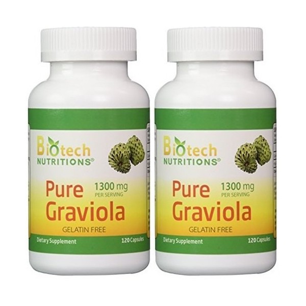 Biotech Nutritions Graviola 100% Pure Graviola (240 Capsules)
