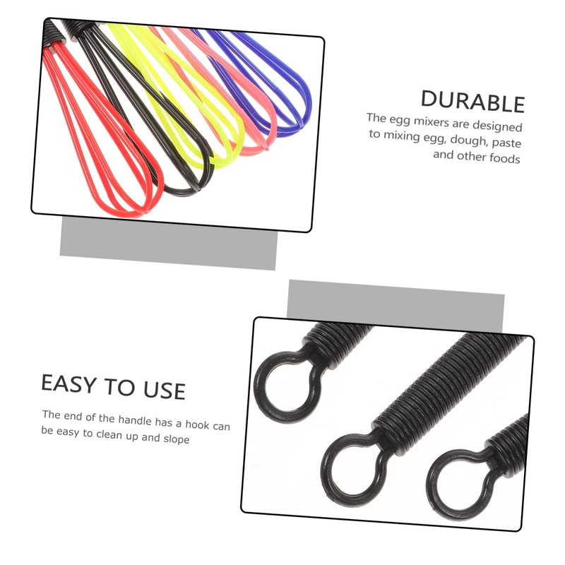 FOMIYES 5-pack Random Plastic Salon Hairdresser Dye Whisk Stirrer for