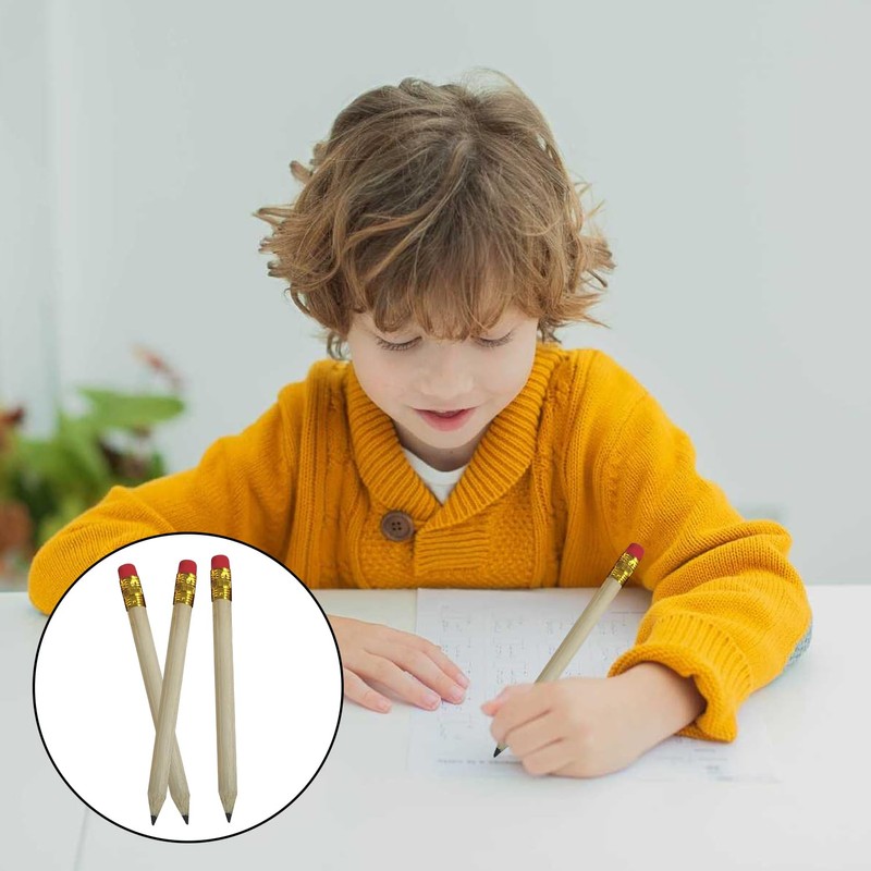 CWPFVQA Pack of 25 Pencils with Eraser, Hb Pencils, Mini