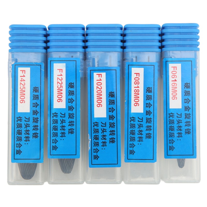 5pcs Carbide Burrs Single Cut Rotary File with 6mm/0.24in Shank