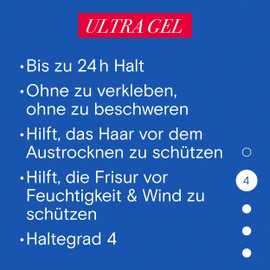 Taft Styling Gel Ultra with Holding Level 4 (150 ml), Hair Gel for Strengthened Hair and Without Gluing, Gel for up to 24 Hours Hold Even in Moisture and Wind