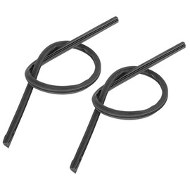 X AUTOHAUX 2pcs 600mm 24inch 8x10mm 3 Section Rubber Car Wiper Blade Refills