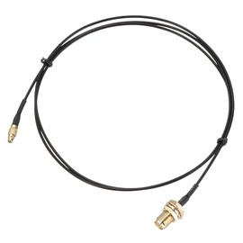 uxcell MMCX Male to SMA Female Bulkhead,Pigtail Antenna Coaxial RF1.37 Low Loss Cable,RF Coaxial Connector,31inch