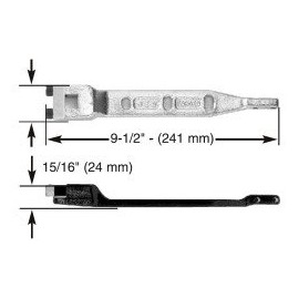 Sentinel End Load Arm 1" for Over Head Concealed Closer, Complete
