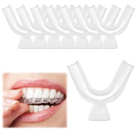 8PCS Teeth Whitening Mouth Trays Thermoplastic Teeth Mouth Grinding Guards Tooth Tray Kit Oral Dental Care Kit Teeth Bleaching Trays for Teeth Whitening Grinding Protecting Athletes Teeth Protection