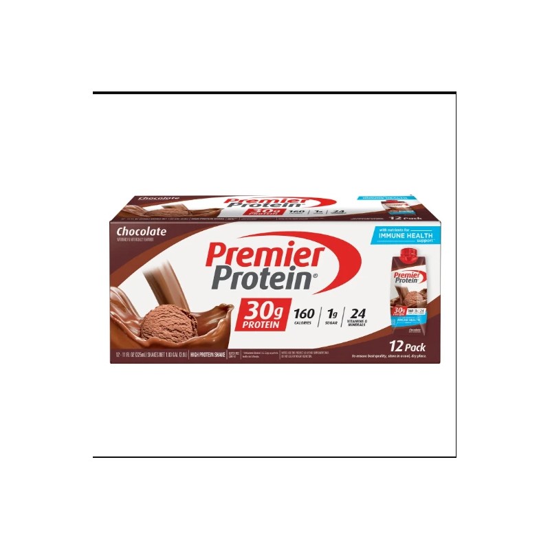 Premier Protein Shake, Chocolate, 30g Protein, 11 Fl Oz, 12